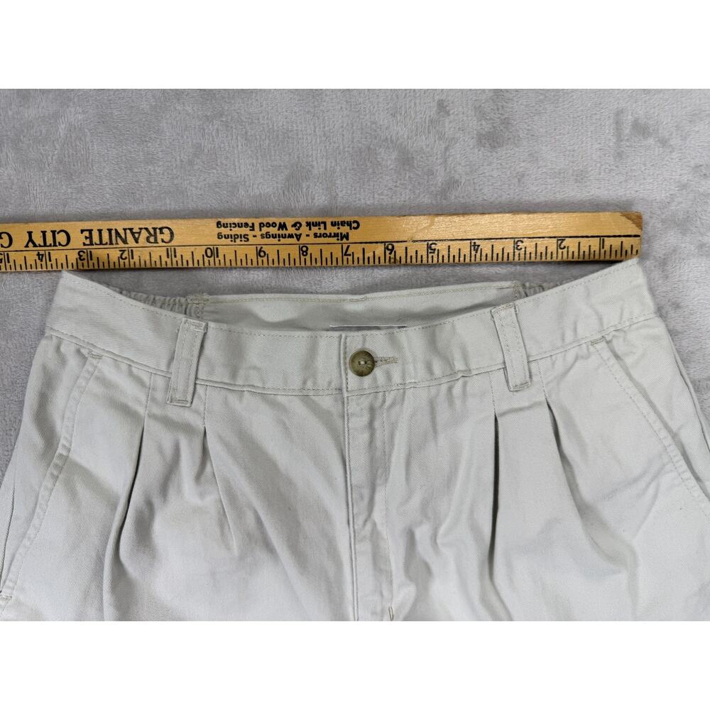 Vintage Walt Disney World Mickey Mouse Shorts Khaki Pleated Womens Size 10 - Picture 8 of 8